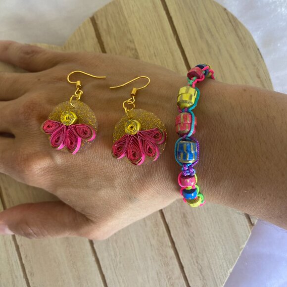 Quilling Love Pink Flower Set - Picture 8 of 9